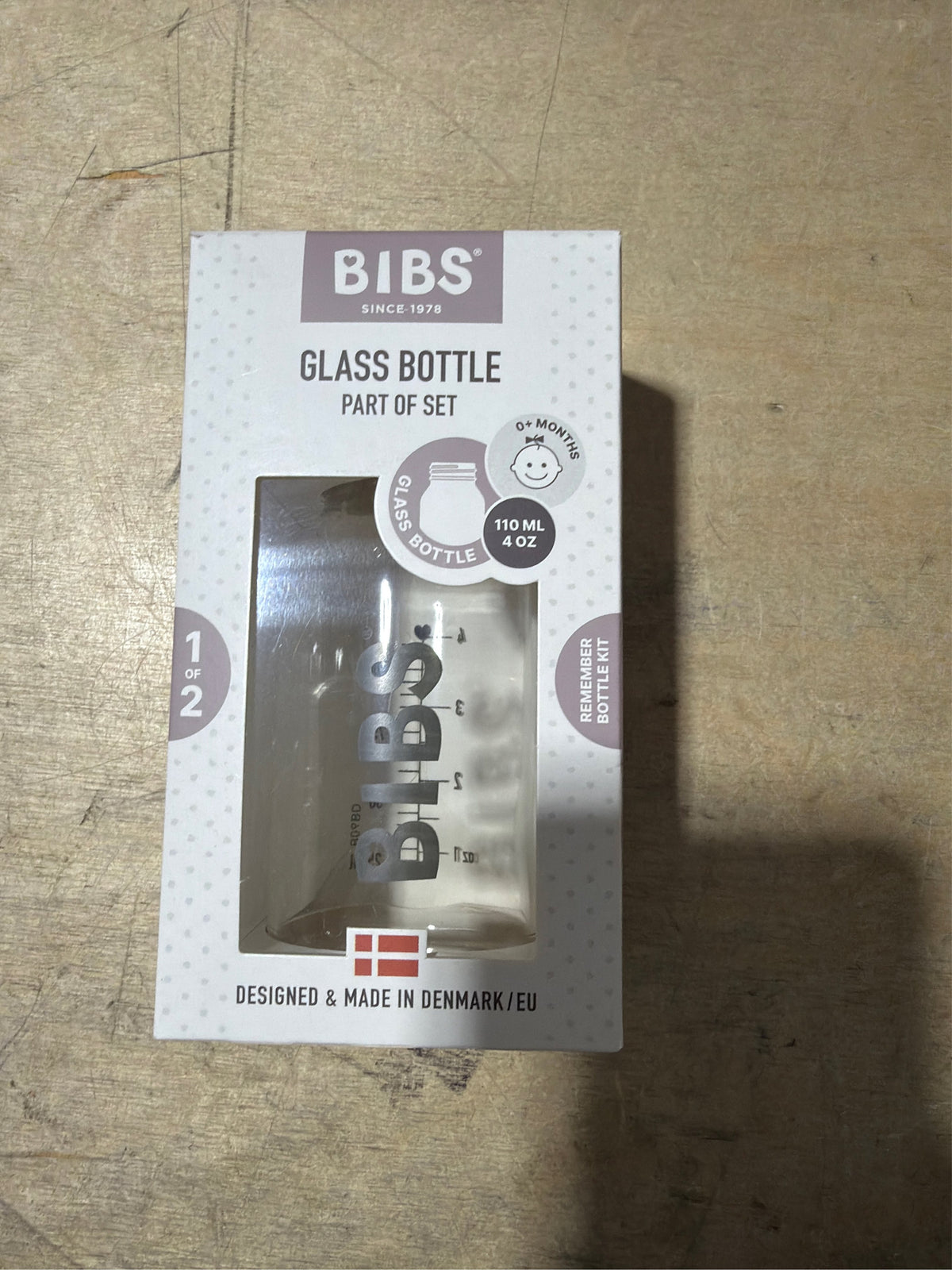 2 BIBS Glass Bottle 110 Ml