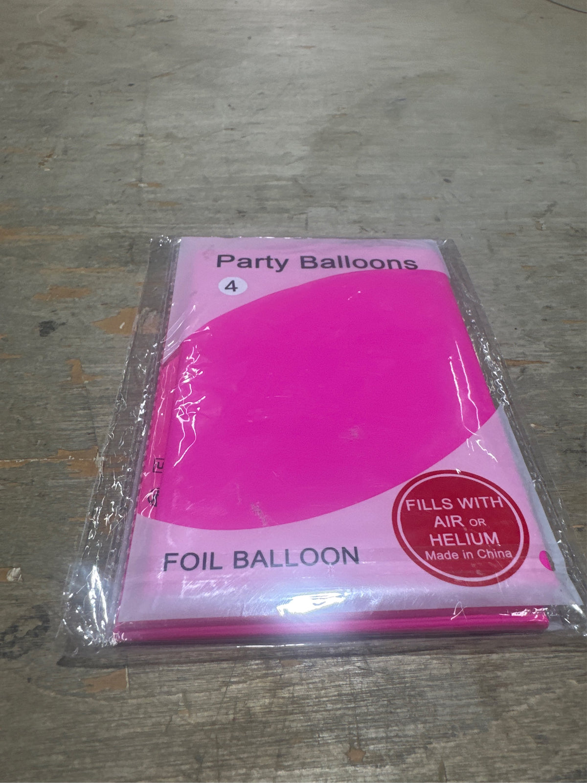 Pink Birthday 40 Balloons Fluorescent Pink