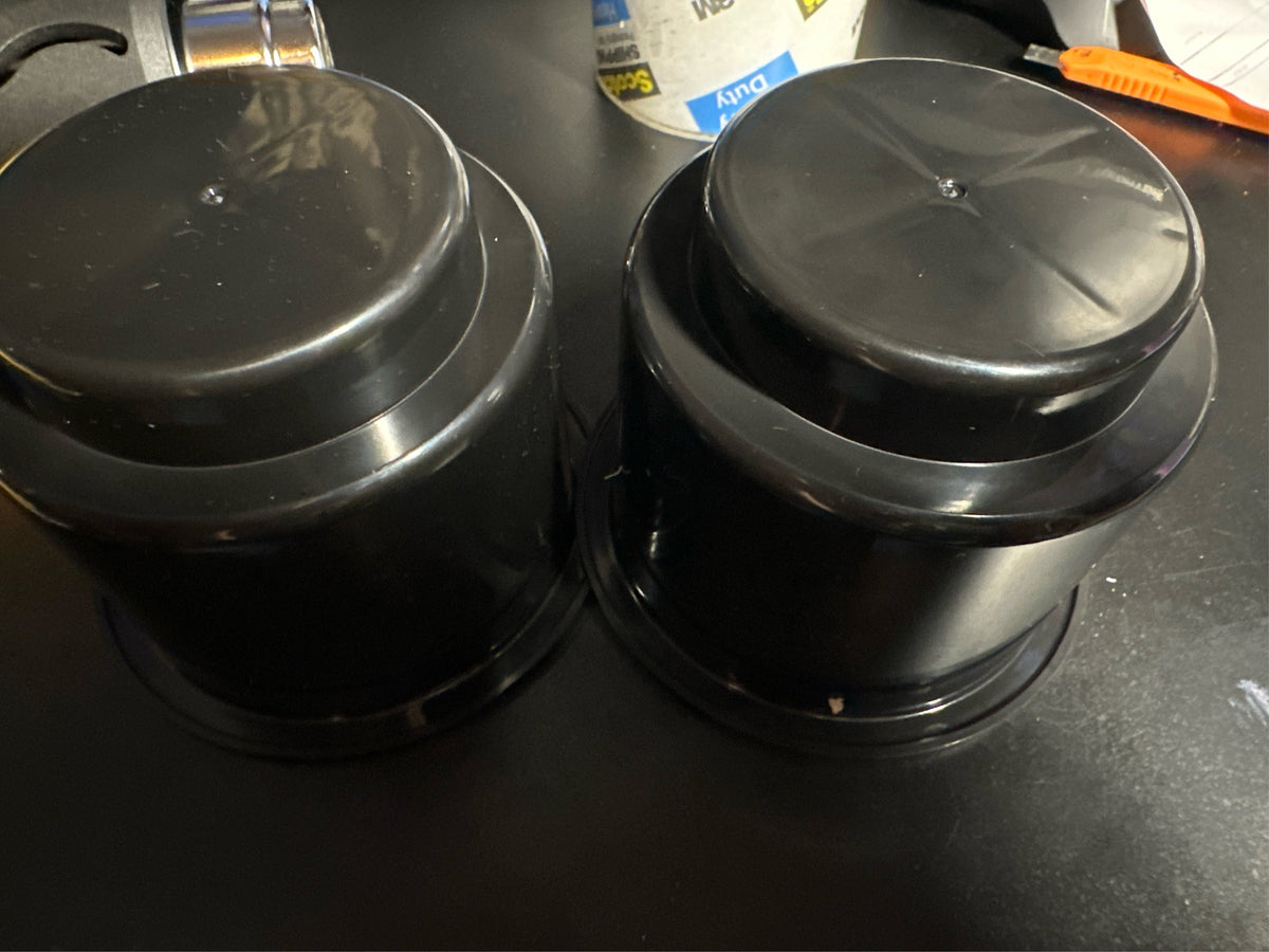 2 Pcs Car Cup Holder Insert, Universal (Black)