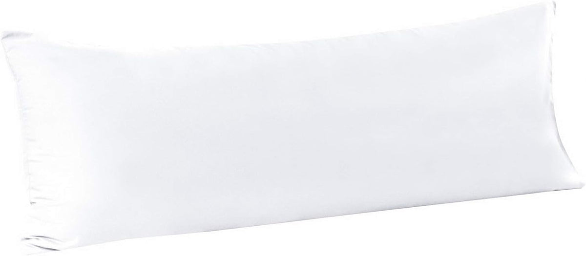 Body pillow  Microfiber Cover, White