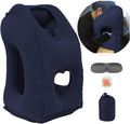 Inflatable Travel Neck Pillow (Blue)