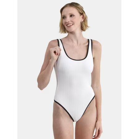 Medium -No Boundaries Women Herringbone Swimsuit
