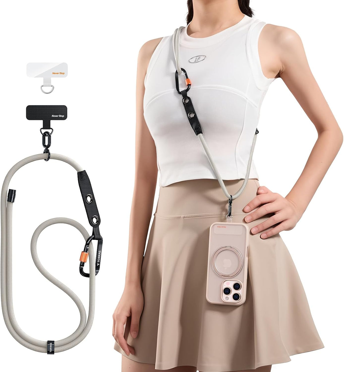 TORRAS Cell Phone Lanyard with Carabiner