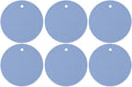 11Ct 7-Inch Silicone Coasters Light Blue