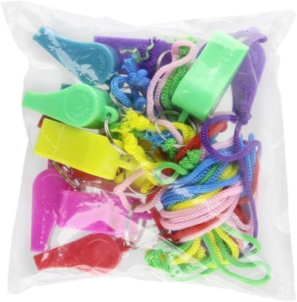 2pk Rhode Island Novelty 2" Neon Whistle Necklaces