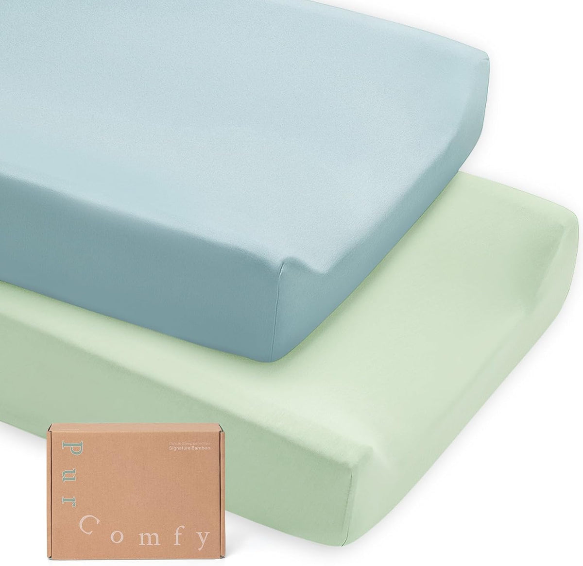 PurComfy Changing Pad Covers, 2-Pack