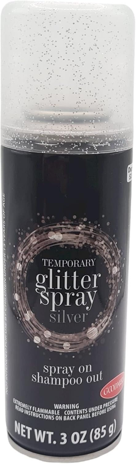 GoodMark Silver Glitter Spray Hair Color 3 oz