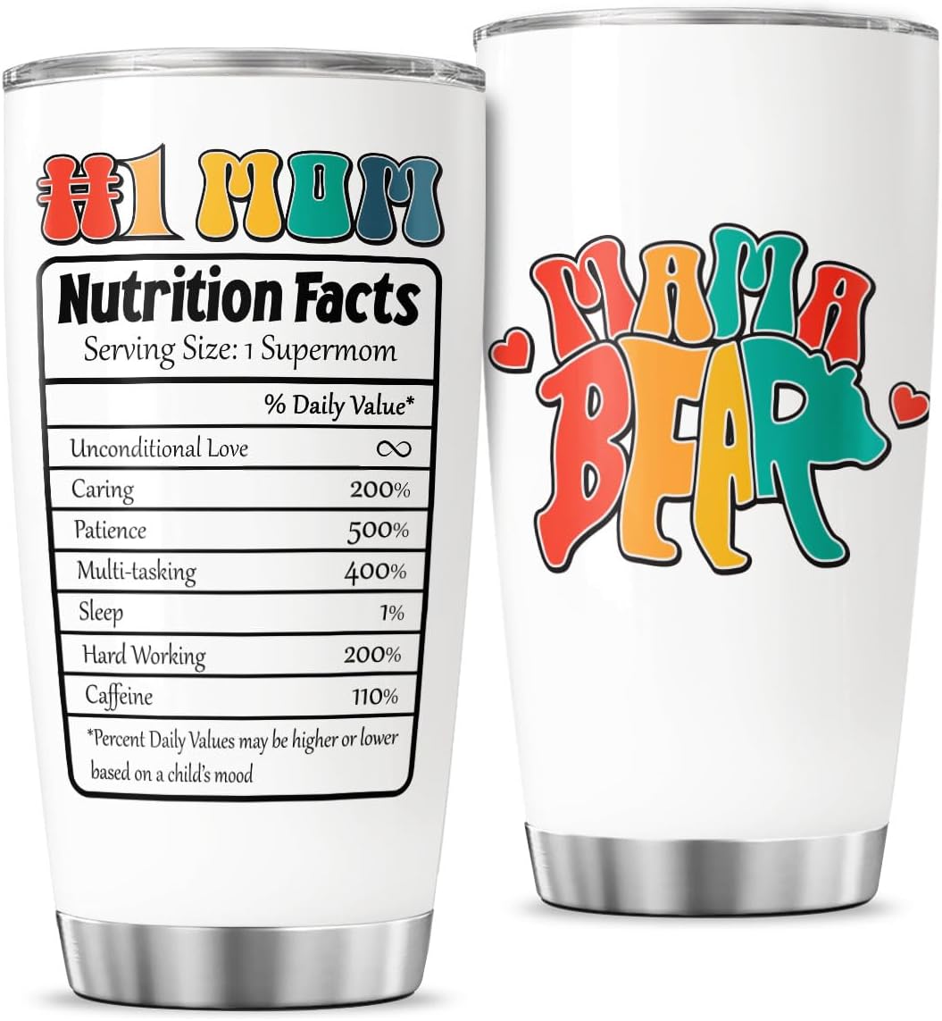 Mama Bear Mom Coffee Tumbler 20oz Gift