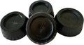 Walnut Wood Furniture Risers 1" Black (4)