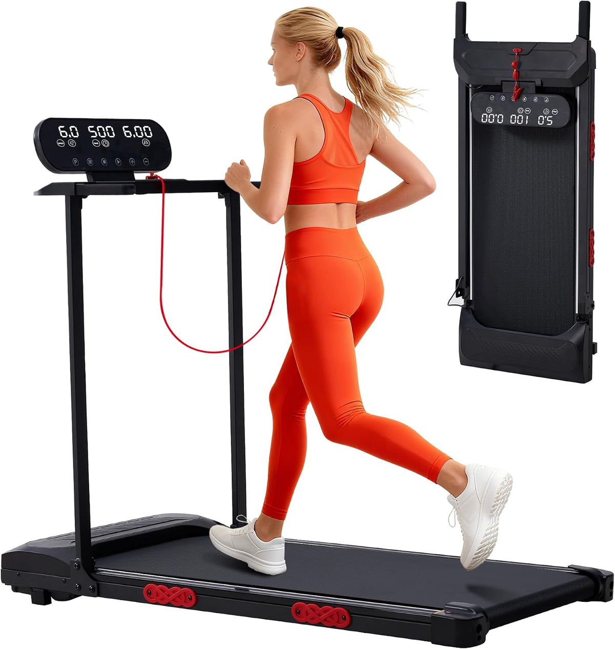 Electric Walking Pad with Handle Bar 3.5HP