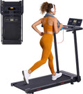 Walking Pad with Handle Bar, 0.6-10MPH 400LBS