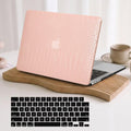 MacBook Air 13” Case 2021-2018 PU Leather Pink