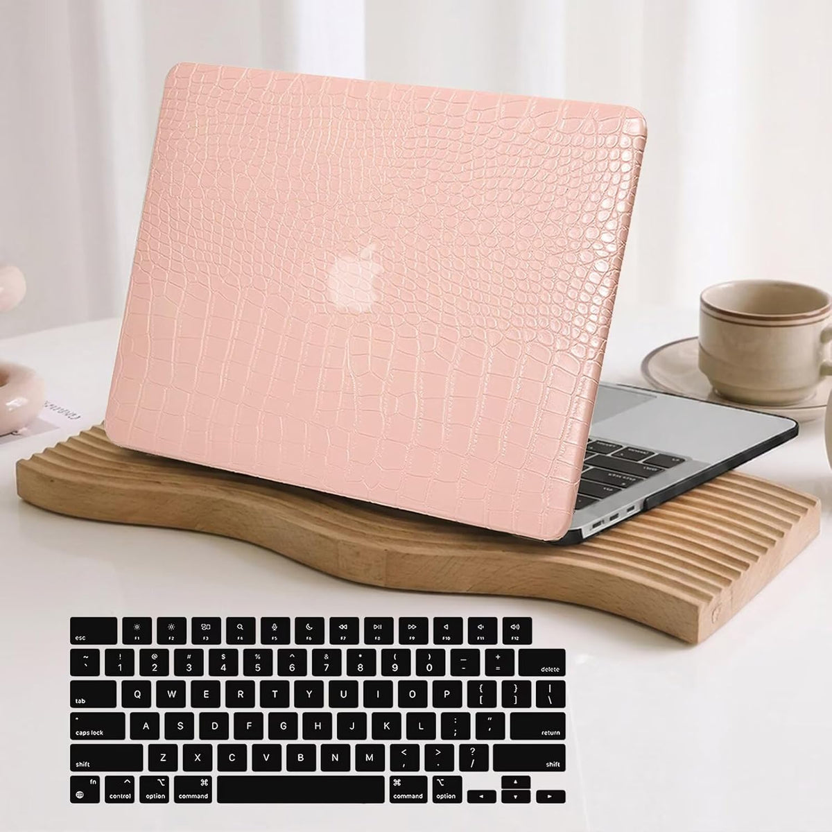 MacBook Air 13” Case 2021-2018 PU Leather Pink