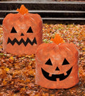 Halloween Jack-o-Lantern Leaf Bags 24x30 (2Pk)