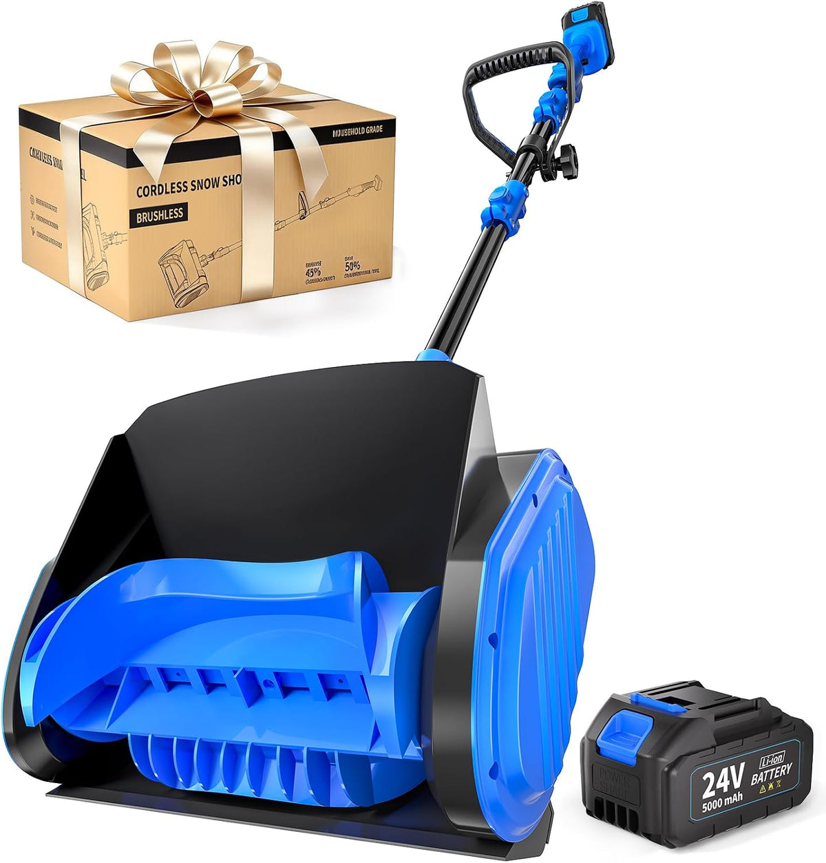 Electric Cordless Snow Shovels Blower Blue
