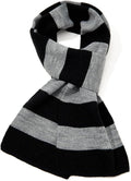 American Trends Men's Knit Striped Winter Scarf