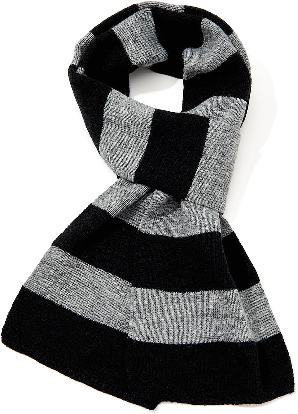 American Trends Men's Knit Striped Winter Scarf