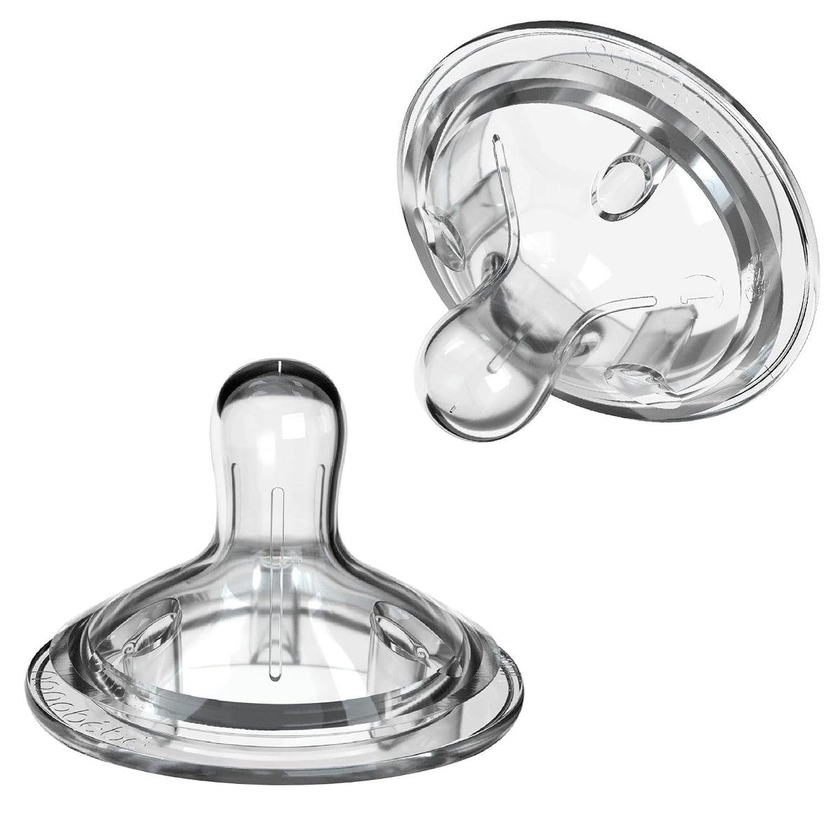 Nanobebe Nipples Baby Bottle Nipples, 2-Pack