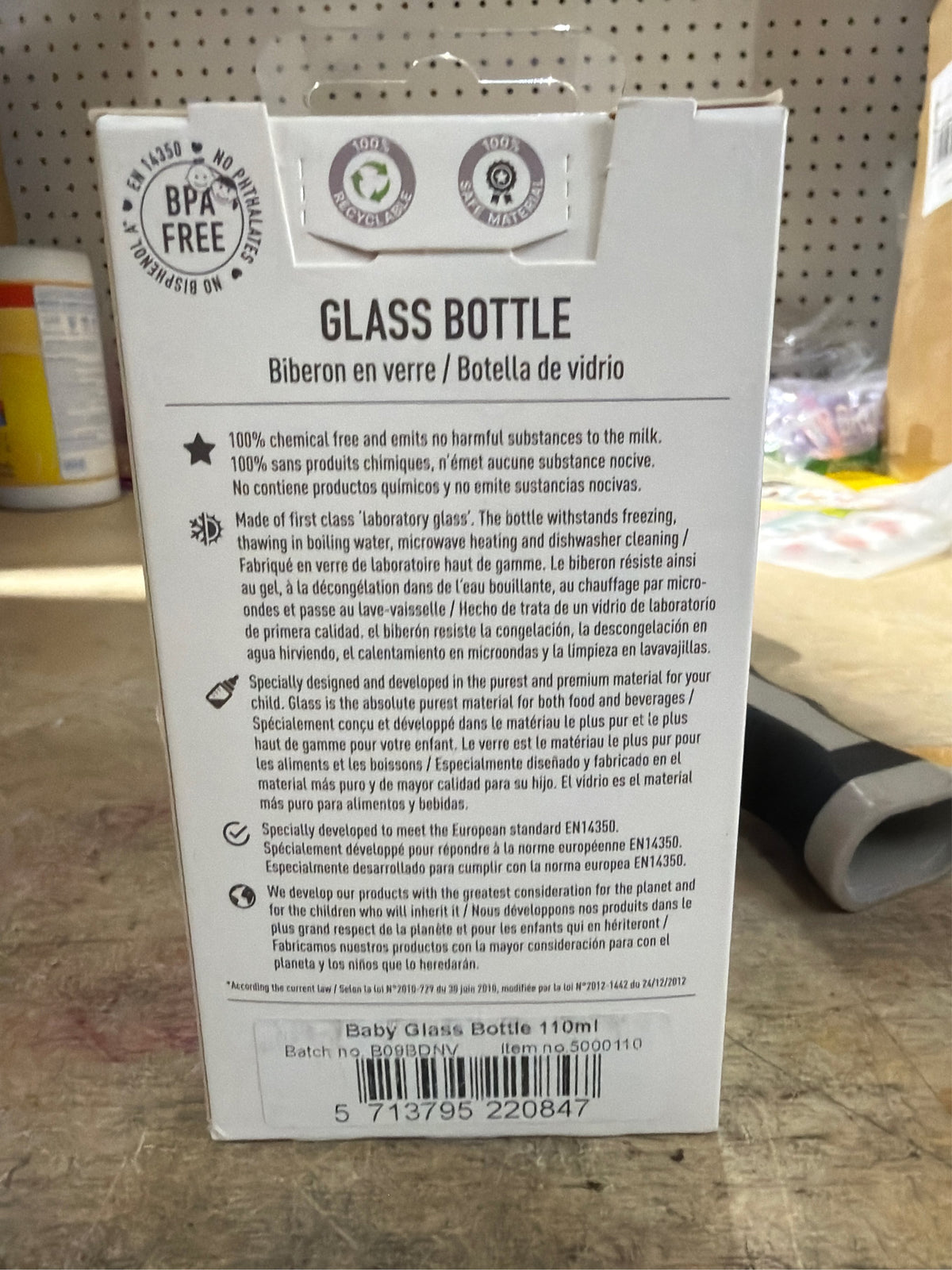 2 BIBS Glass Bottle 110 Ml
