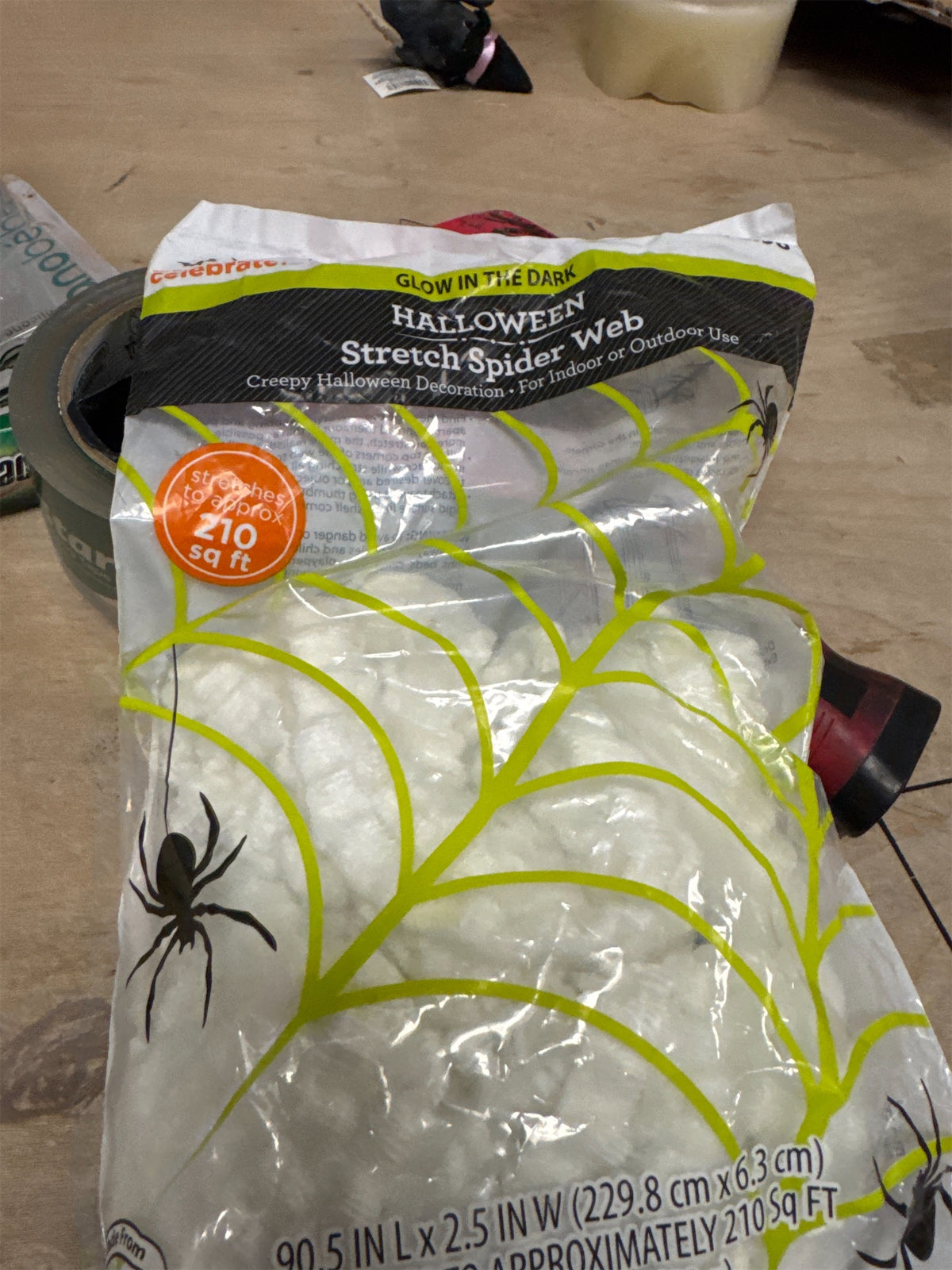 Glow in Dark Spiderweb