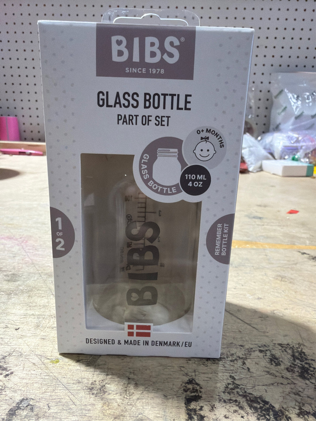 2 BIBS Glass Bottle 110 Ml