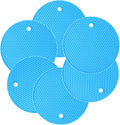 7" Silicone Trivet Honeycomb Mat, 11Pack Blue