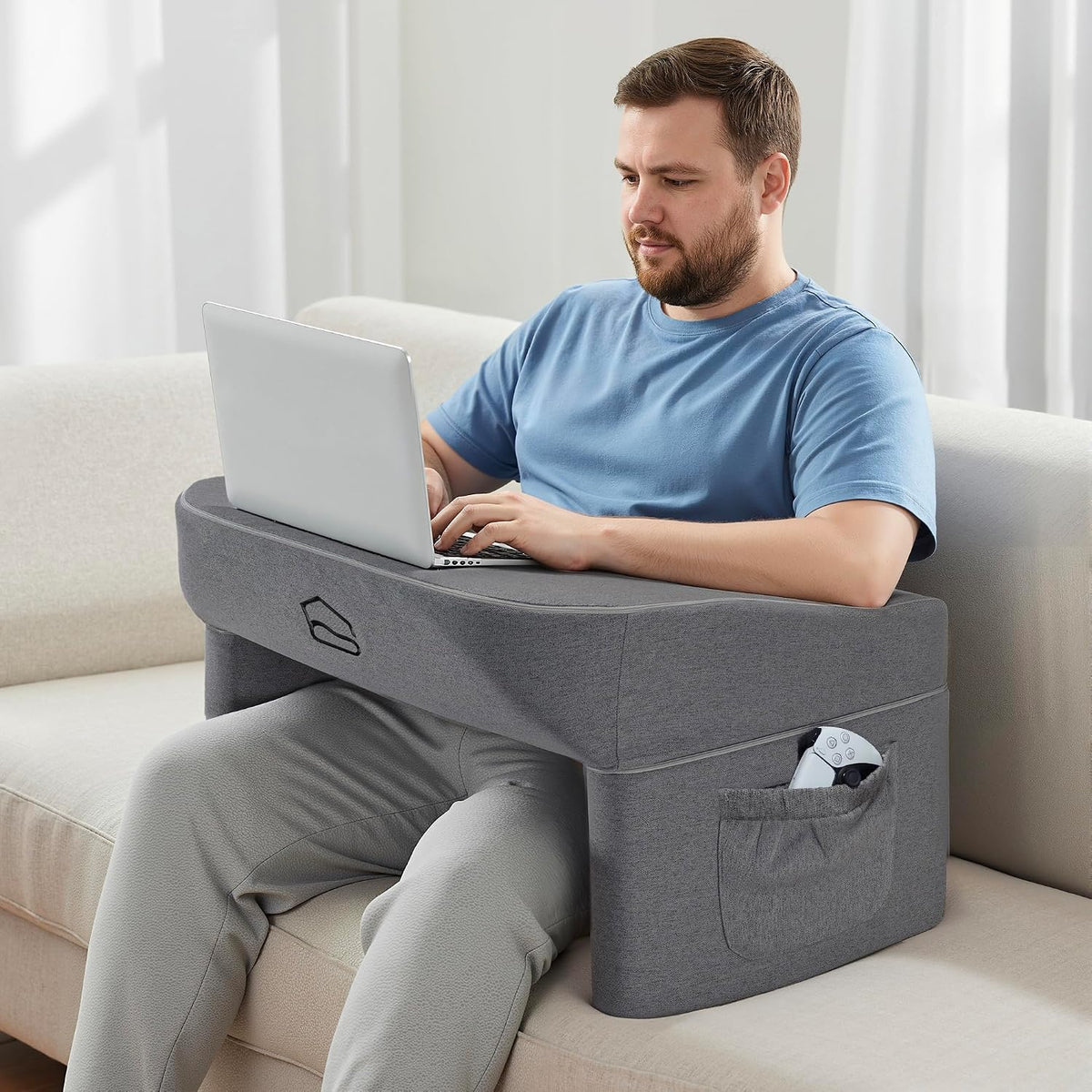 Reading Pillow for Bed, Lap Desk Pillow