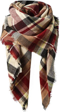 American Trends Winter Scarf, Plaid Shawl