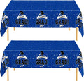 2 pcs Graduation Tablecloth 108"x54" Blue