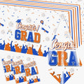 CMUSKO Graduation Tablecloth – 3Pcs Orange/Blue
