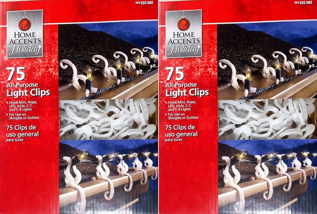 4pk 75ct Home Accents Holiday Light Clips