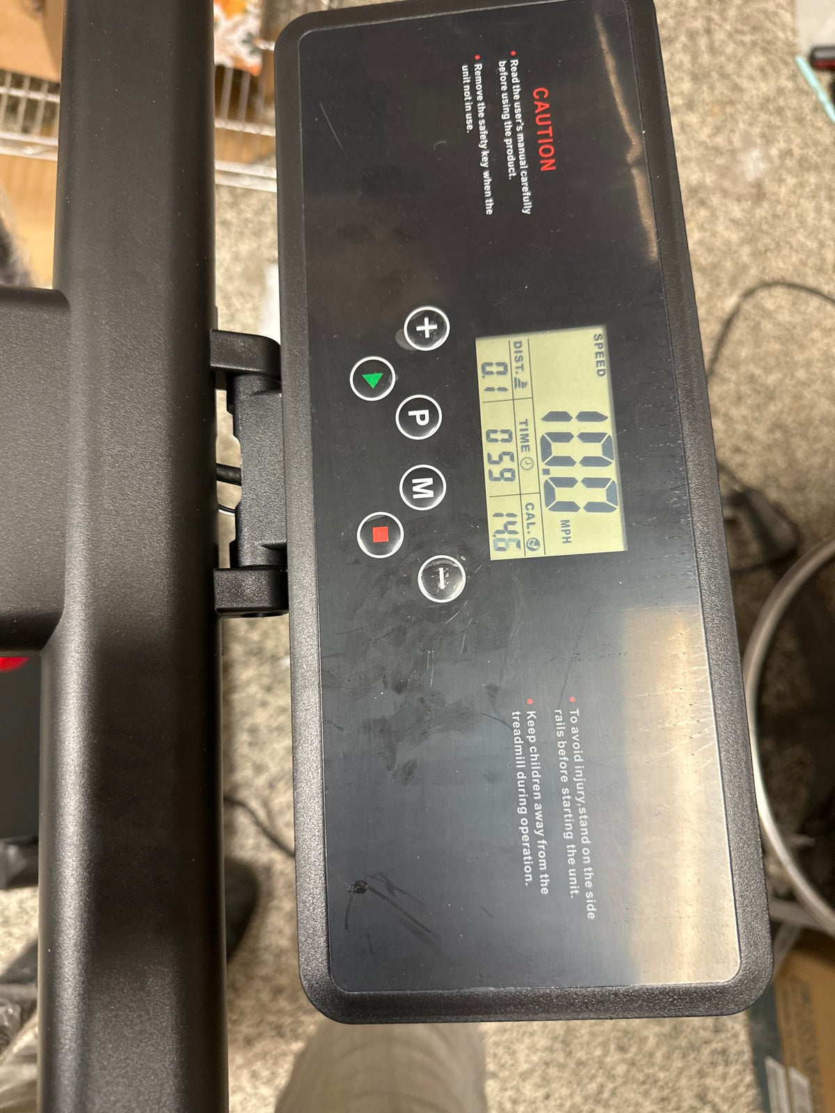 Walking Pad with Handle Bar, 0.6-10MPH 400LBS