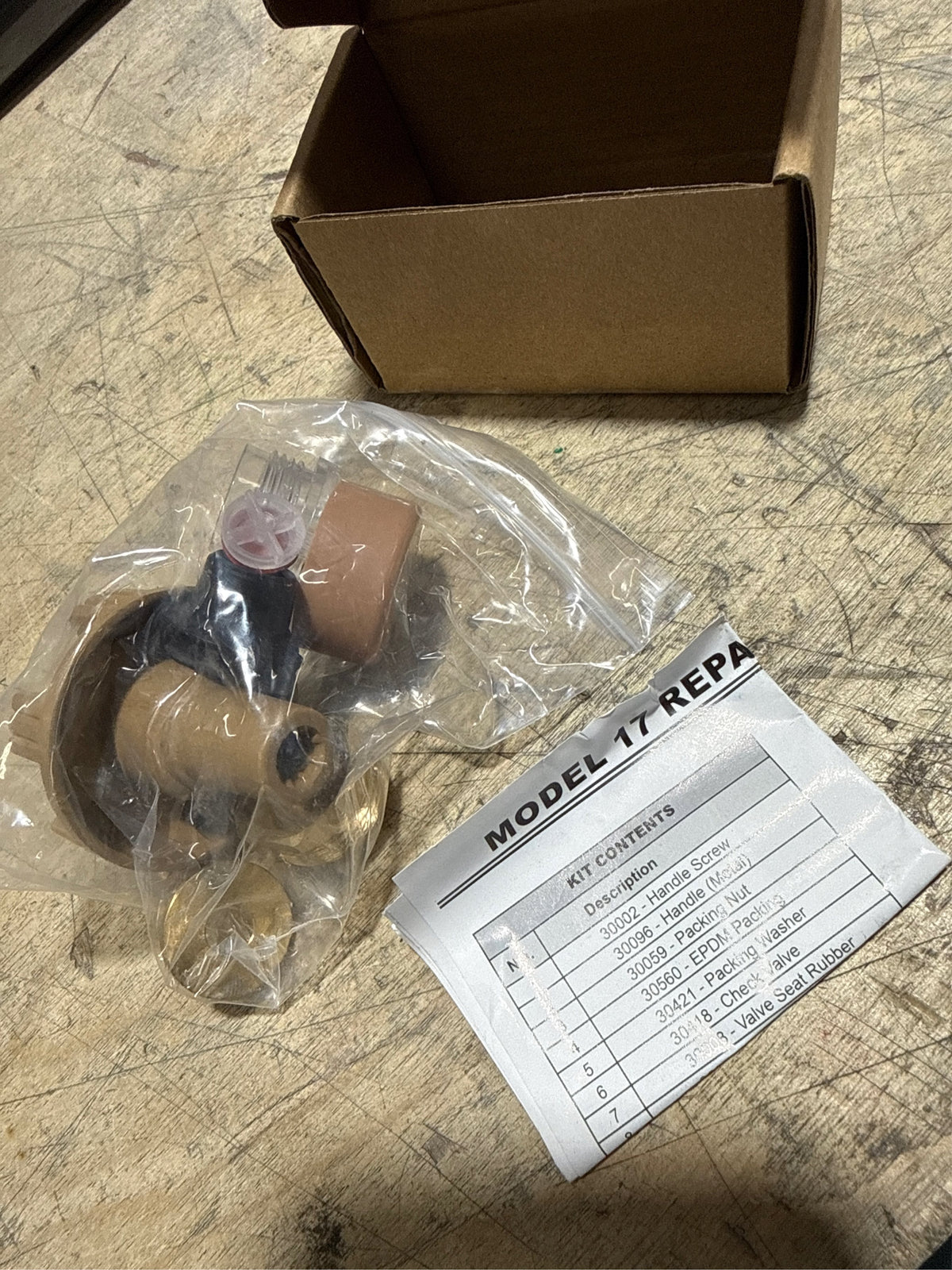 RK-17MH Repair Kit for Woodford 17 Faucets