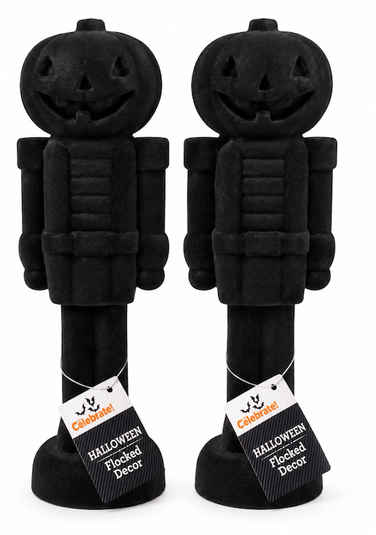 2Pc Flocked decor