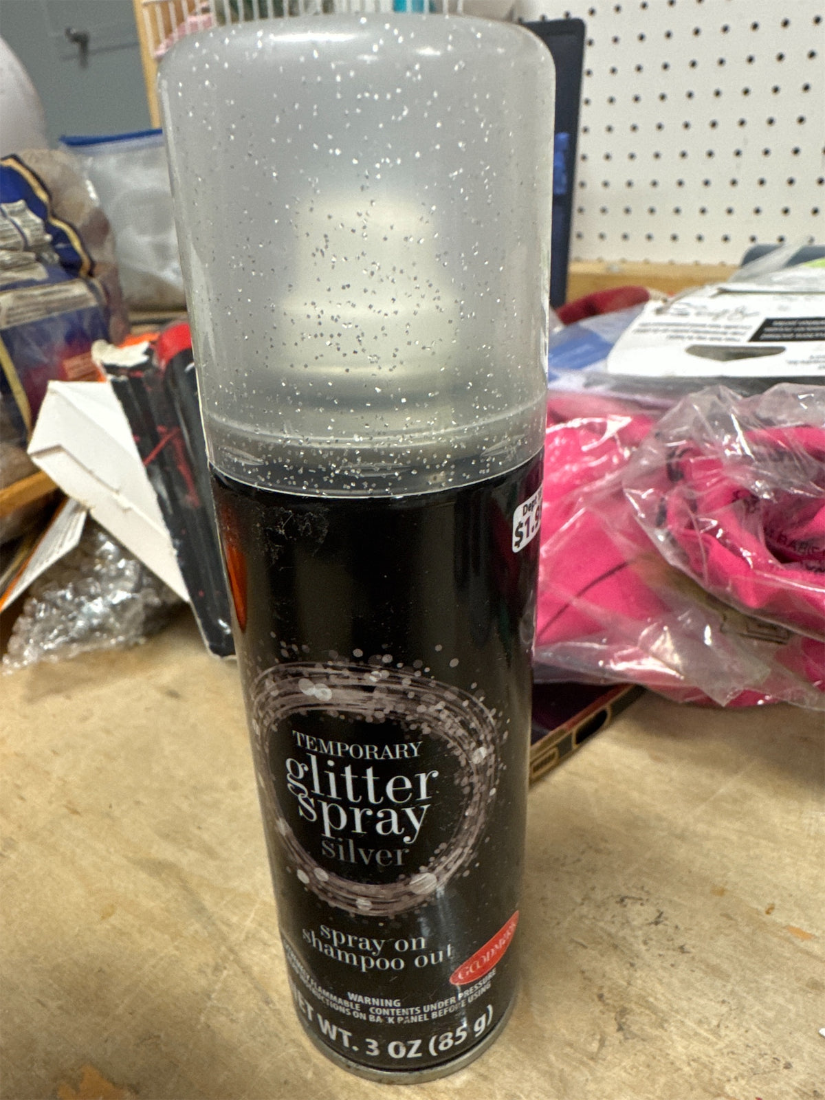 GoodMark Silver Glitter Spray Hair Color 3 oz