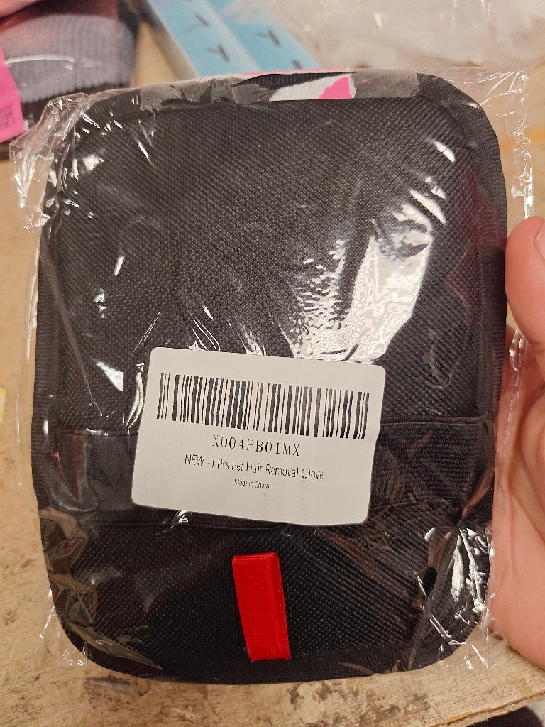 Pet Hair Removal Gloves, Reusable Black