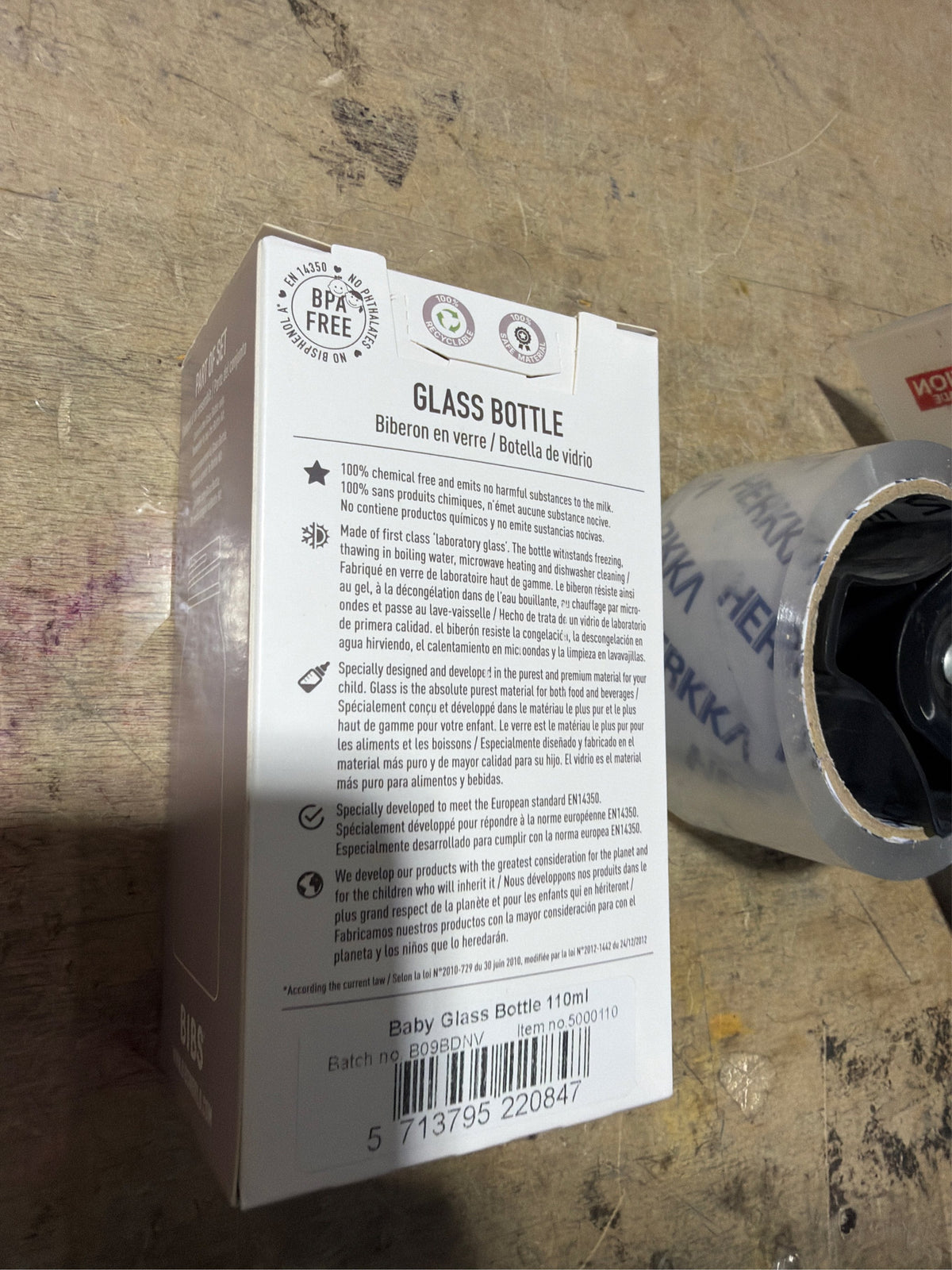 2 BIBS Glass Bottle 110 Ml