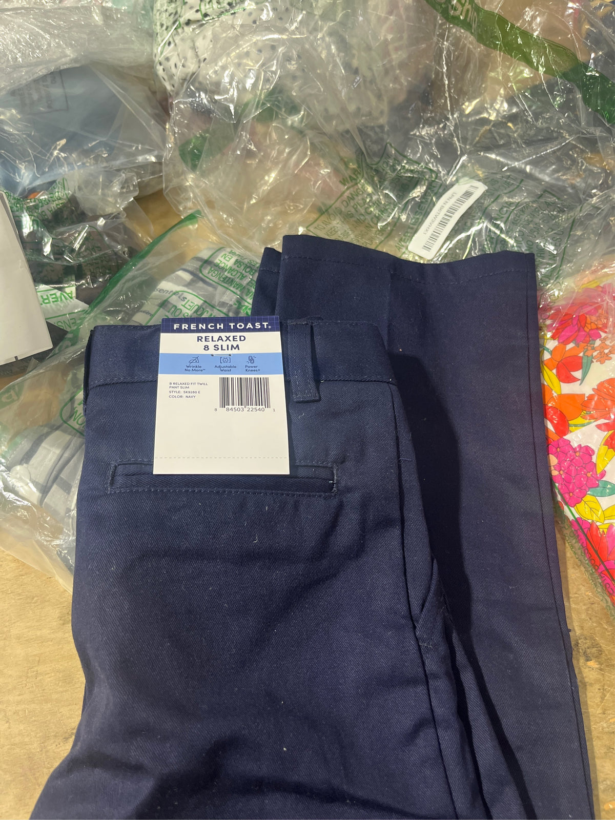 Size 8 French Toast Boys' Adjustable Waist Twill Pant