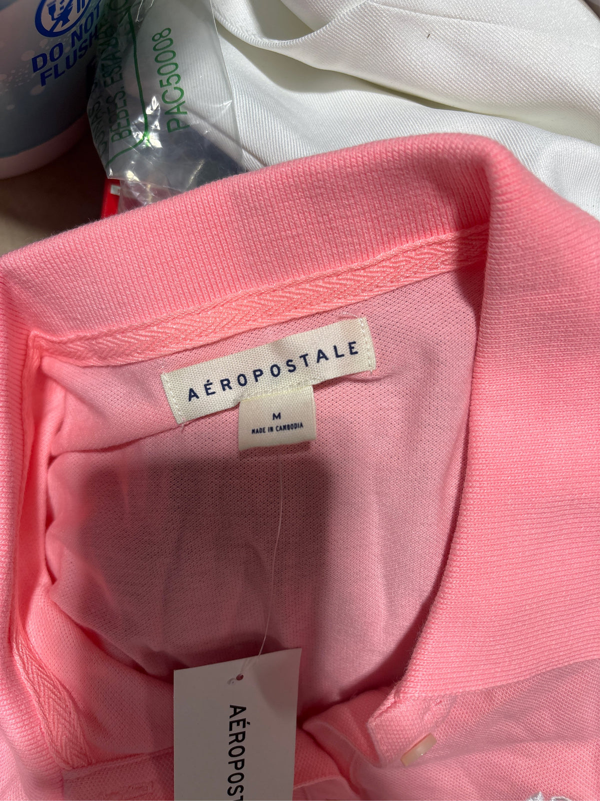 MED Aeropostale Women's Aero Solid A87 Polo